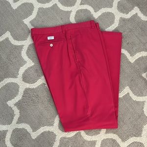 Vineyard Vines mens straight leg red slacks 36” x 34”.
